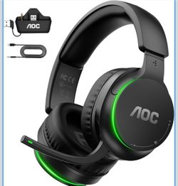 AOC Wireless Gaming Headset for Xbox Series X|S & Xbox One, PS5, PC,Switch