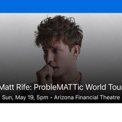 4 Tickets To Matt Rife Is Available 