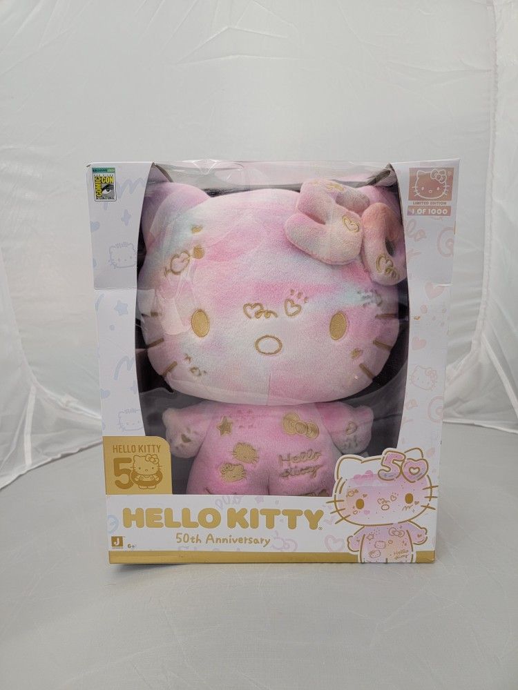 SDCC 2024 Exclusive Jazwares 50th Anniversary Hello Kitty Plush LE 1000 - Damaged Box