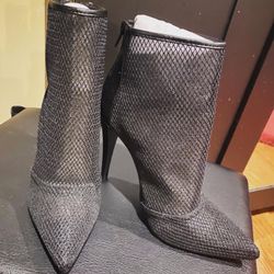 New! Fishnet Booties 