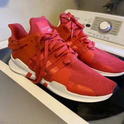 Adidas EQT Support ADV Running Casual Shoes Sneakers Size 13 Red-Off White 