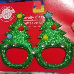 Christmas Holiday Glasses New