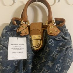 Louis Vuitton Pleaty Denim Bag