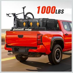 Truck Bed Rack with 2 Cross Bars Cargo Carrier Truck Rack Compatible with Silverado/Sierra/Ram/Ford F-Series/Tacoma/Tundra/Titan/Frontier/Colorado/Can