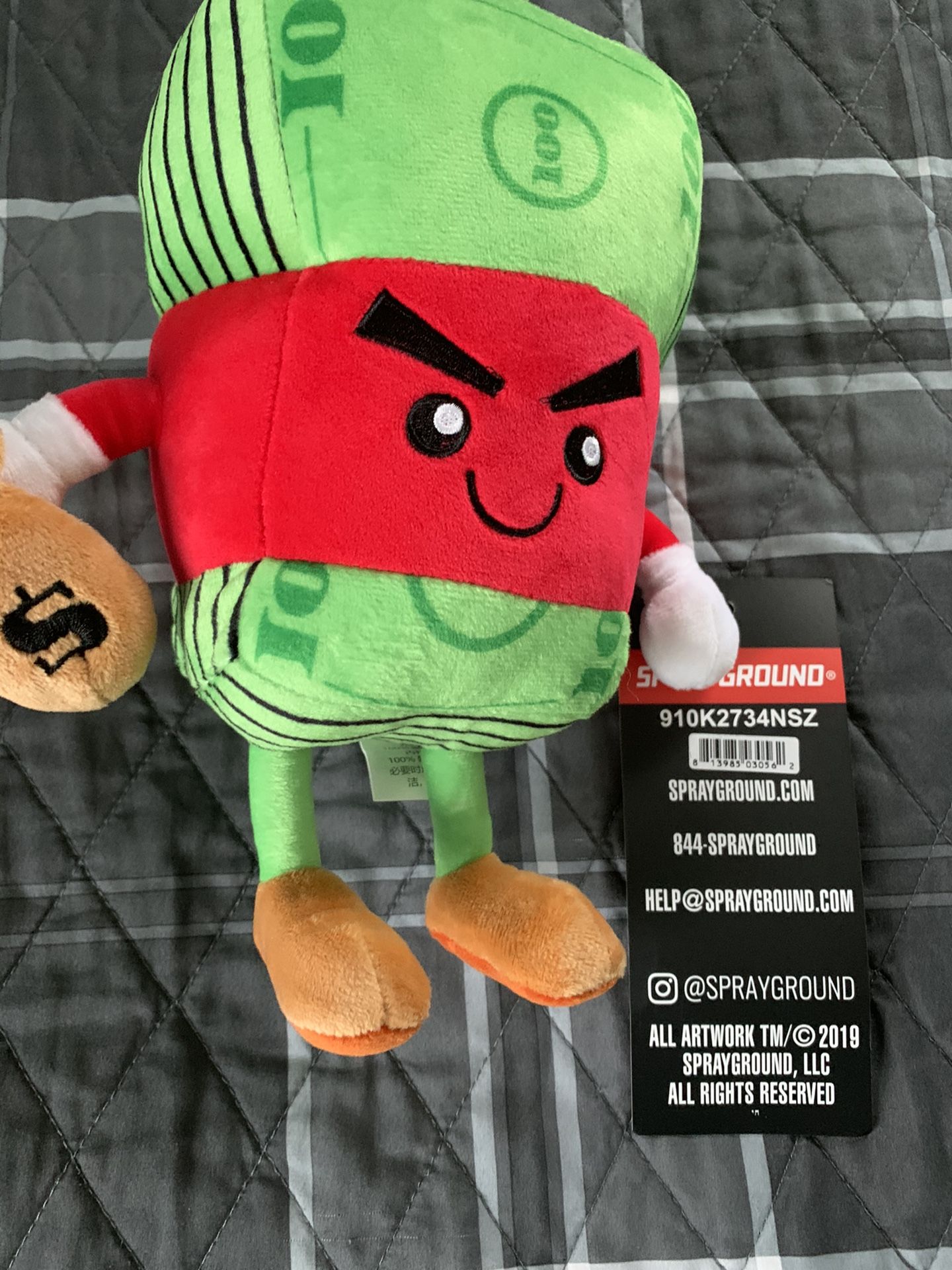 Limited edition Money Boy Plushy Toy by Sprayground