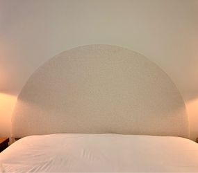 Pottery Barn Curved Upholstered Wall Mounted Headboard