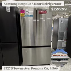Samsung Bespoke 3 Door Refrigerator 