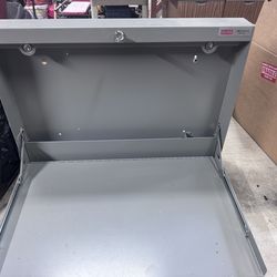 Wall mount fold down shop desk