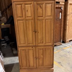 wooden TV armoire