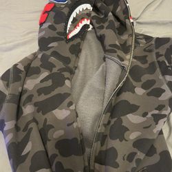 BAPE Color Camo Shark Full Zip Hoodie 'Black' 