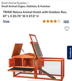 Animal Hutch with outdoor run