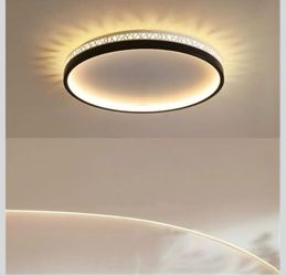 Round LED Flush Mount Ceiling Light with Remote Control,Original Price $178