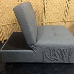 Grey Adjustable Lounge Sofa Chair