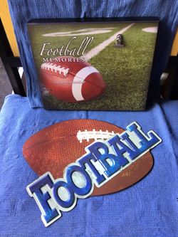 Football frame and wall plaque