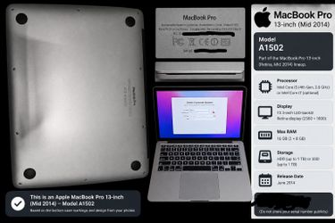 Apple MacBook Pro 13-inch Mid 2014 A1502