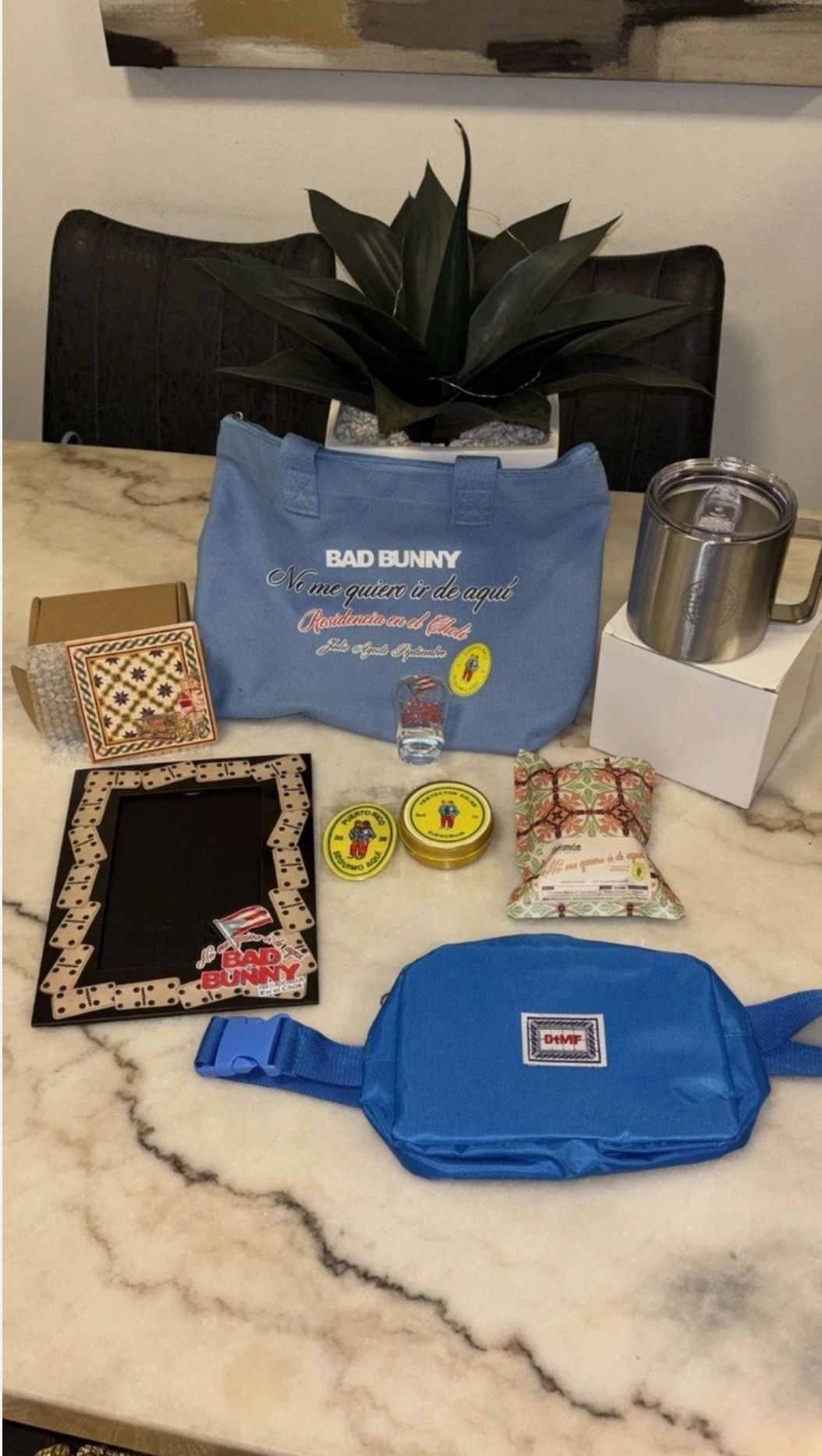 Bad Bunny experience VIP merchandise tote