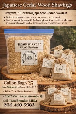Japanese Cedar Sawdust & Sachets