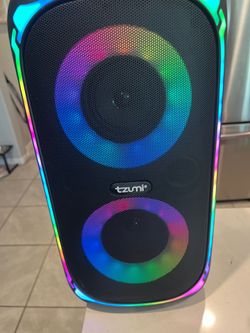Light up speaker with 🎤