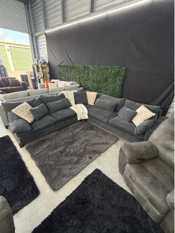 West Elm 3 Piece Sectional Sofa / Couch
