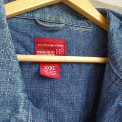 Platinum Fubu Denim Jacket Mes XXL 