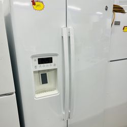 Ge White Side By Side Refrigerator 