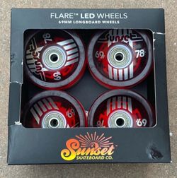 LED skateboard wheels