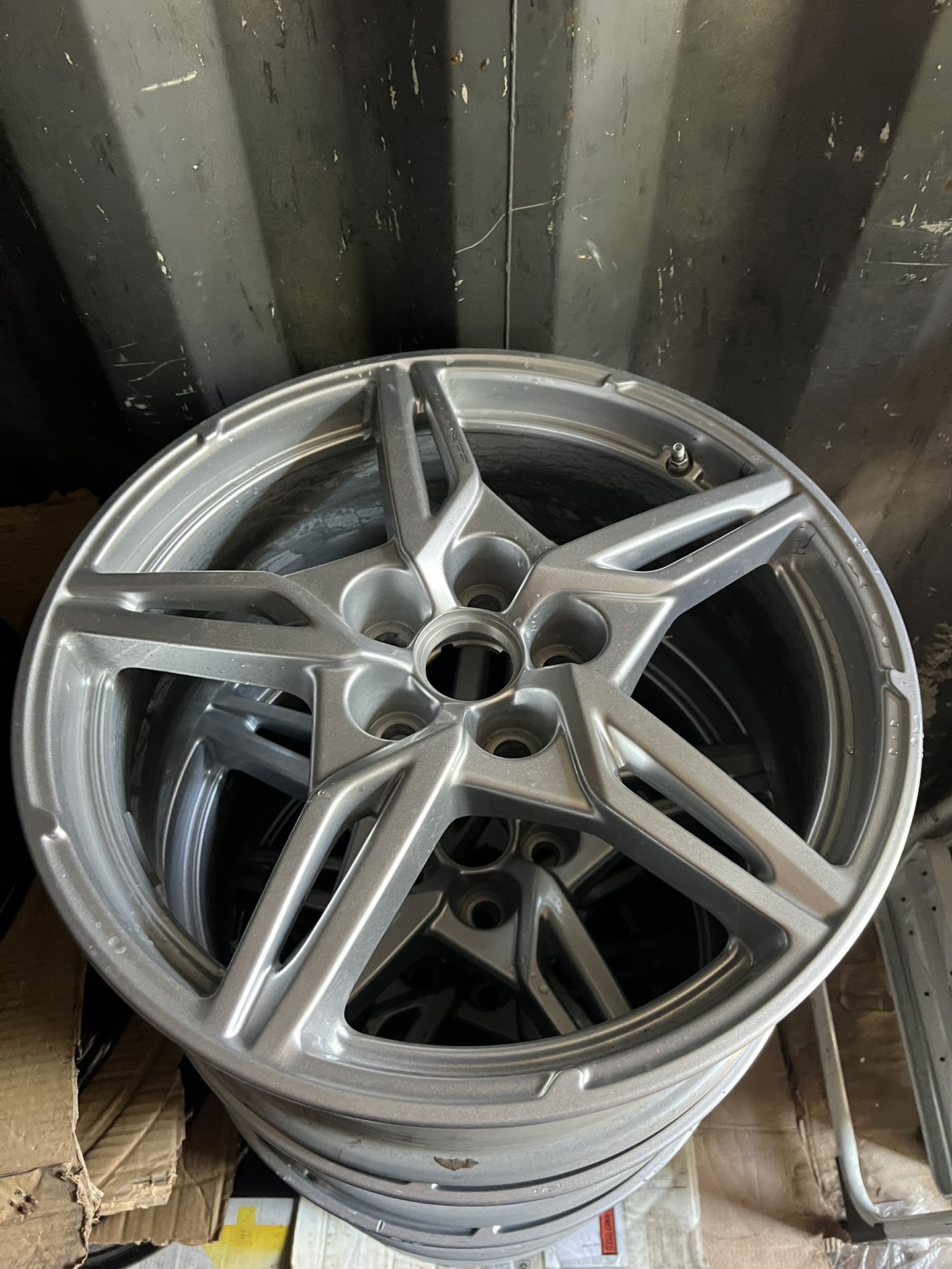 OEM Chevy corvette WHEELS 20 inch in the back and 19 front, AVAILABLE GLOSS BLACK OR OEM SILVER, custom colors available $1195 plus tax for the set of