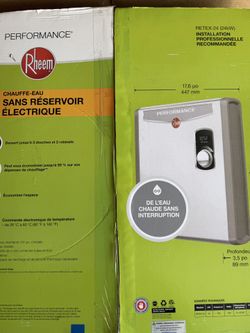 NEW Rheem 24kW Electric Tankless Water Heater 240v
