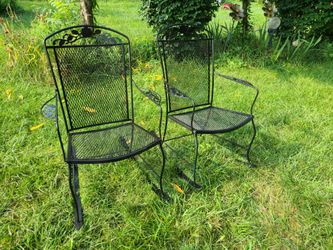 Wrought Iron Patio rocking chairs