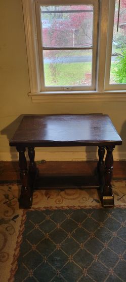 Soiled Wood End Table 