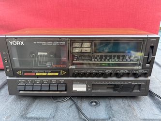 Yorx AM-FM Stereo Cassette Recorder with Digital Clock