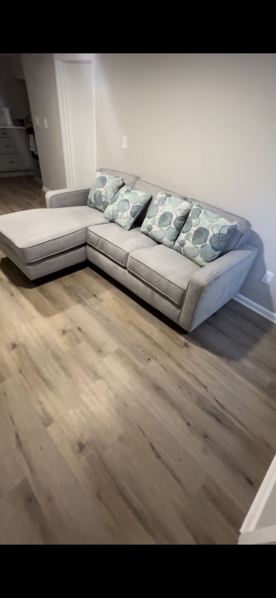 Gray Sofa Chaise