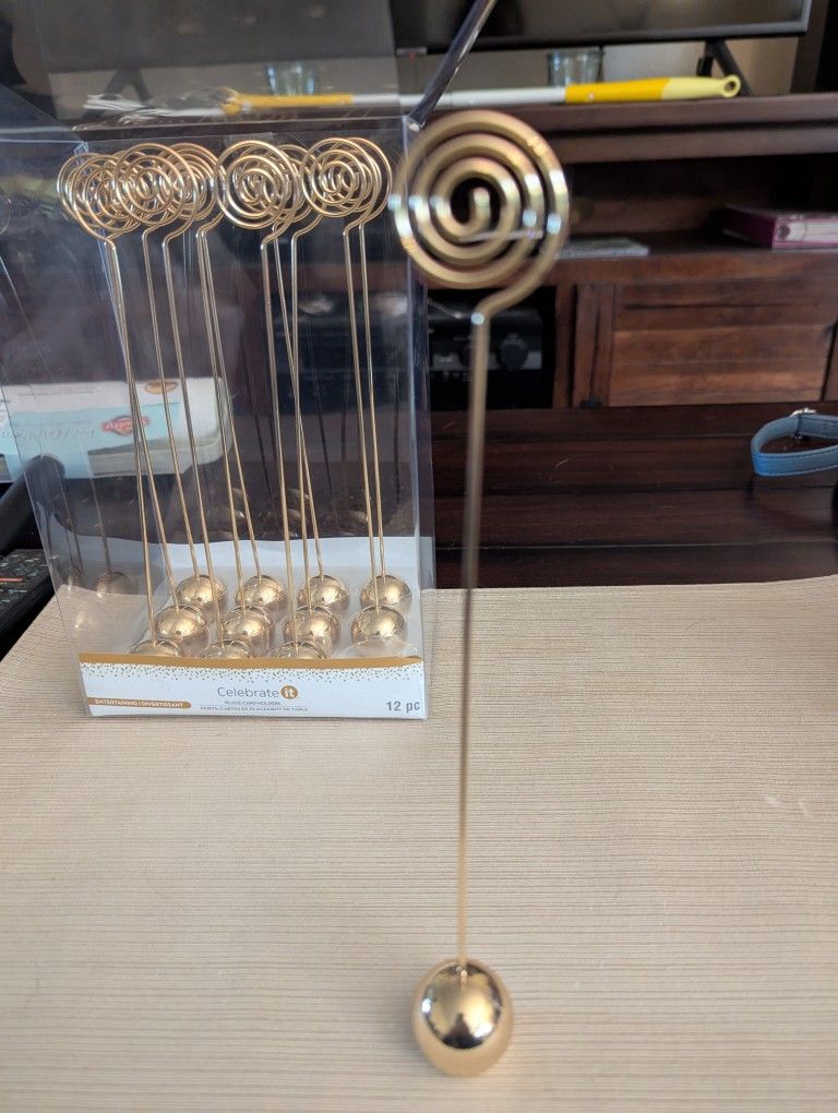 Gold Place Card Holders 12