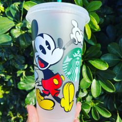 Disney Mickey Mouse Starbucks Iced Coffee Venti Cup Personalized