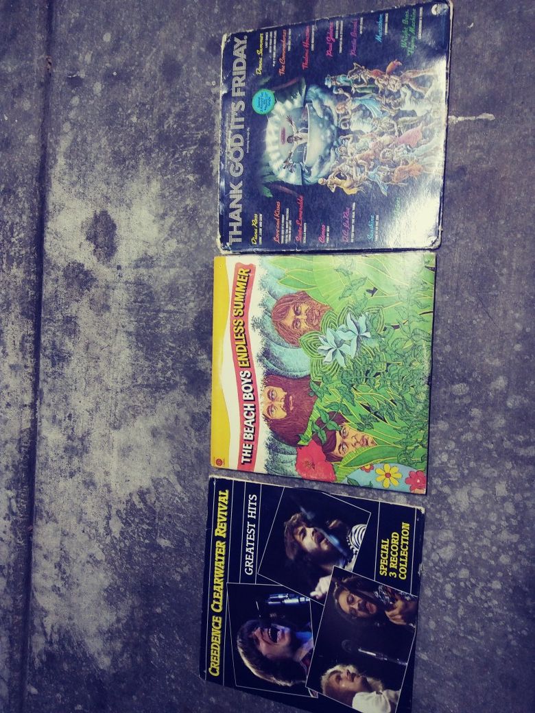 3 vinyl records