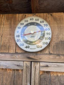 Ohio Thermometer Company  ~18” Vintage  Made in USA 