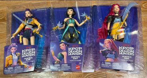 Kpop demon hunter doll lot of 3 rumi zoey mira