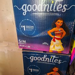 Goodnites Diapers Size S-M. 