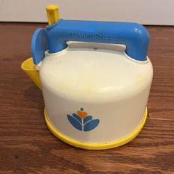 Vintage 1987 Fisher-Price Fun With Food, Whistling Teapot Kettle Works