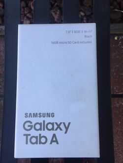 Tablet Samsung Galaxy tab A 7.0” 16GB Micro SD Card.-