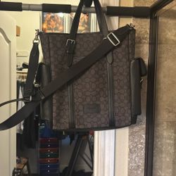 Black COACH briefcase 