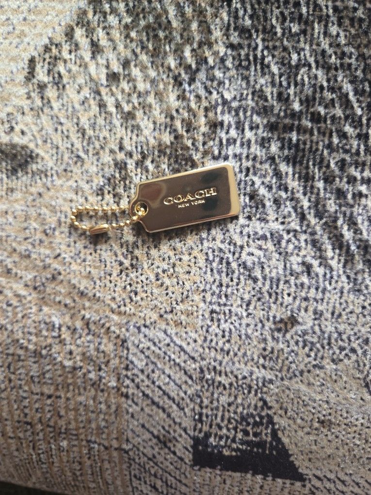 Coach Gold Metal Tag