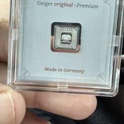 Geiger 1 Gram .999 Silver 
