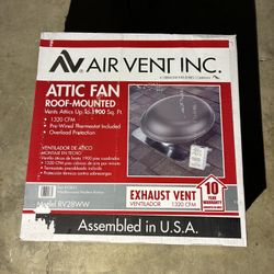 Air Vent 1320 CFM Weatherwood Power Roof Mount Attic Ventilator