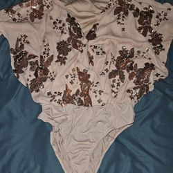 Large Sequins Bodysuit 