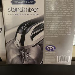 Stand Mixer, Hand Mixer, Set With Bowl