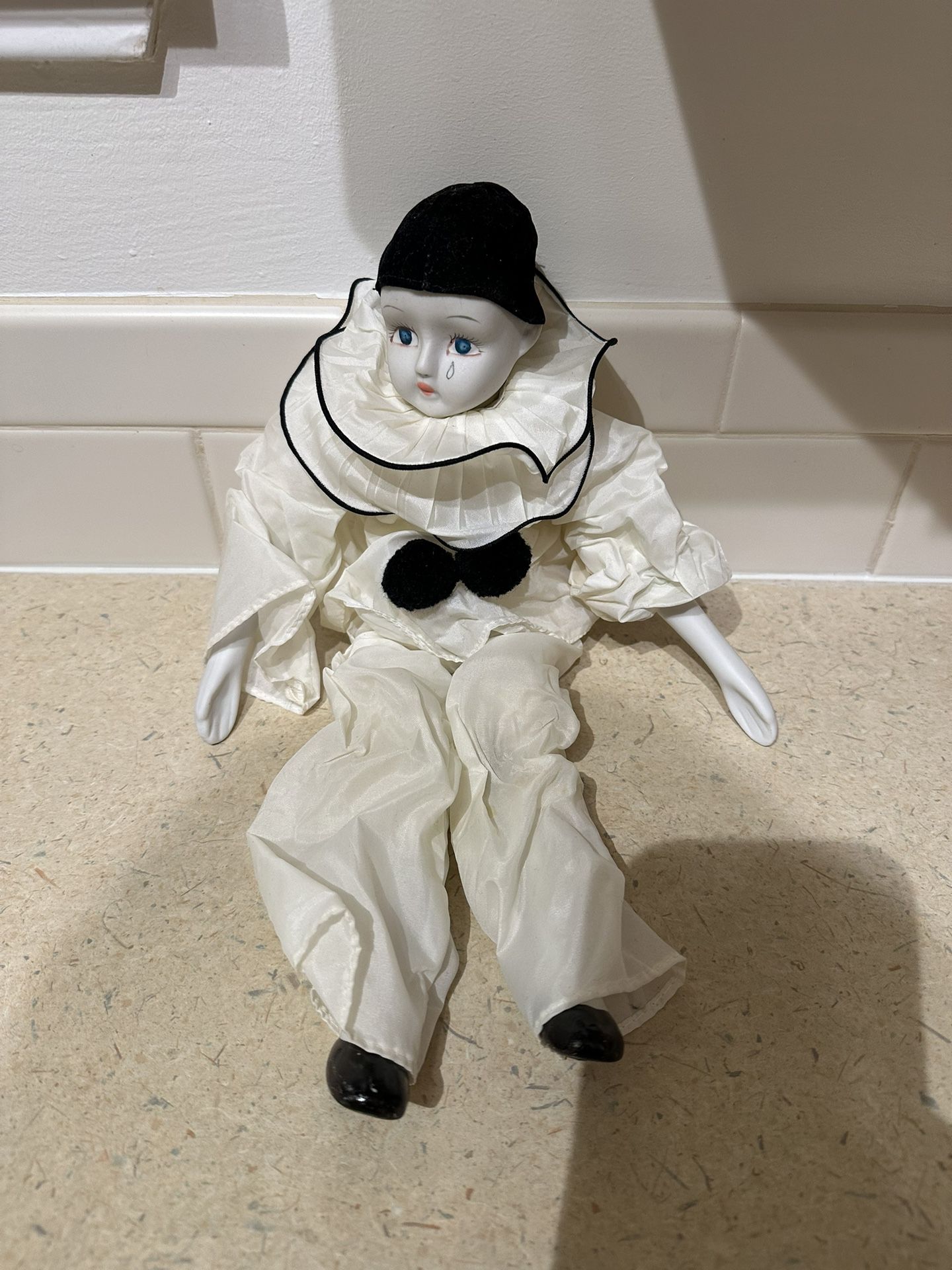 Ceppi Ratti Pierrot Porcelain Doll