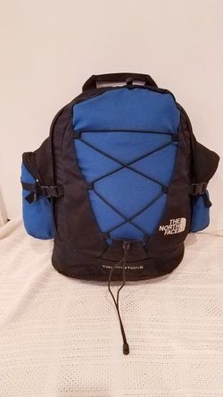 THE NORTH FACE HIKING CAMPING BACKPACK BLUE BLACK 16X18X7.5