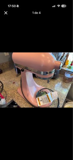 Pink Kitchen Aid 5qt plus double attachments