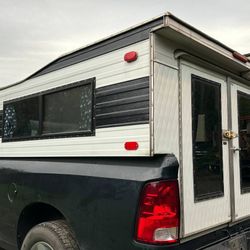 8’ Smith Built Camper Canopy For A 2009 Through 2023 Dodge Ram 1500 Stock #9156